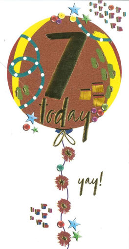 Picture of 7 TODAY BIRTHDAY CARD